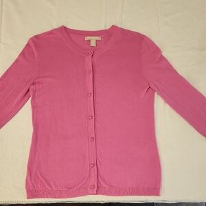 Petite Medium Banana Republic Pink Women's Cardigan